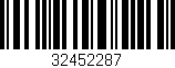 Código de barras (EAN, GTIN, SKU, ISBN): '32452287'
