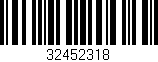 Código de barras (EAN, GTIN, SKU, ISBN): '32452318'