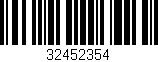 Código de barras (EAN, GTIN, SKU, ISBN): '32452354'