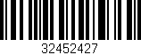 Código de barras (EAN, GTIN, SKU, ISBN): '32452427'
