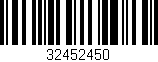 Código de barras (EAN, GTIN, SKU, ISBN): '32452450'