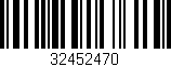 Código de barras (EAN, GTIN, SKU, ISBN): '32452470'