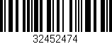 Código de barras (EAN, GTIN, SKU, ISBN): '32452474'