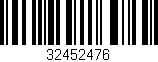 Código de barras (EAN, GTIN, SKU, ISBN): '32452476'