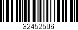 Código de barras (EAN, GTIN, SKU, ISBN): '32452506'