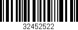 Código de barras (EAN, GTIN, SKU, ISBN): '32452522'