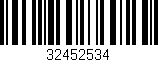 Código de barras (EAN, GTIN, SKU, ISBN): '32452534'