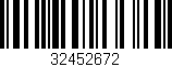 Código de barras (EAN, GTIN, SKU, ISBN): '32452672'
