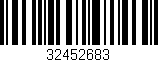 Código de barras (EAN, GTIN, SKU, ISBN): '32452683'