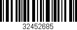 Código de barras (EAN, GTIN, SKU, ISBN): '32452685'
