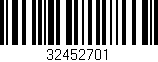 Código de barras (EAN, GTIN, SKU, ISBN): '32452701'