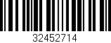 Código de barras (EAN, GTIN, SKU, ISBN): '32452714'