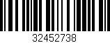 Código de barras (EAN, GTIN, SKU, ISBN): '32452738'