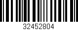 Código de barras (EAN, GTIN, SKU, ISBN): '32452804'