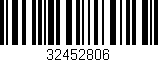 Código de barras (EAN, GTIN, SKU, ISBN): '32452806'