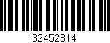Código de barras (EAN, GTIN, SKU, ISBN): '32452814'