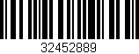 Código de barras (EAN, GTIN, SKU, ISBN): '32452889'