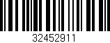 Código de barras (EAN, GTIN, SKU, ISBN): '32452911'