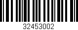 Código de barras (EAN, GTIN, SKU, ISBN): '32453002'