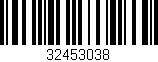 Código de barras (EAN, GTIN, SKU, ISBN): '32453038'