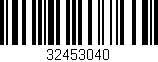 Código de barras (EAN, GTIN, SKU, ISBN): '32453040'