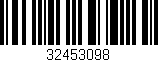 Código de barras (EAN, GTIN, SKU, ISBN): '32453098'