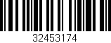 Código de barras (EAN, GTIN, SKU, ISBN): '32453174'