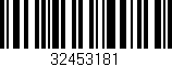 Código de barras (EAN, GTIN, SKU, ISBN): '32453181'
