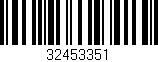 Código de barras (EAN, GTIN, SKU, ISBN): '32453351'