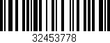 Código de barras (EAN, GTIN, SKU, ISBN): '32453778'