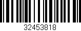 Código de barras (EAN, GTIN, SKU, ISBN): '32453818'