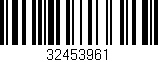 Código de barras (EAN, GTIN, SKU, ISBN): '32453961'