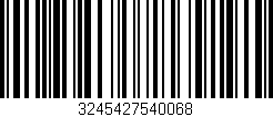 Código de barras (EAN, GTIN, SKU, ISBN): '3245427540068'