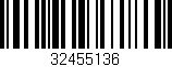 Código de barras (EAN, GTIN, SKU, ISBN): '32455136'