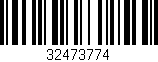 Código de barras (EAN, GTIN, SKU, ISBN): '32473774'