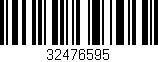 Código de barras (EAN, GTIN, SKU, ISBN): '32476595'