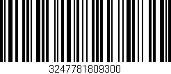 Código de barras (EAN, GTIN, SKU, ISBN): '3247781809300'
