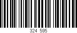 Código de barras (EAN, GTIN, SKU, ISBN): '324/595'