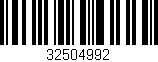 Código de barras (EAN, GTIN, SKU, ISBN): '32504992'