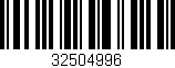 Código de barras (EAN, GTIN, SKU, ISBN): '32504996'