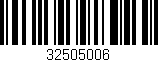 Código de barras (EAN, GTIN, SKU, ISBN): '32505006'