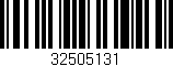 Código de barras (EAN, GTIN, SKU, ISBN): '32505131'