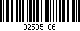 Código de barras (EAN, GTIN, SKU, ISBN): '32505186'