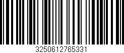 Código de barras (EAN, GTIN, SKU, ISBN): '3250612765331'