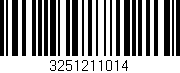 Código de barras (EAN, GTIN, SKU, ISBN): '3251211014'