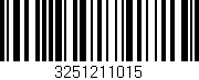 Código de barras (EAN, GTIN, SKU, ISBN): '3251211015'
