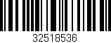 Código de barras (EAN, GTIN, SKU, ISBN): '32518536'