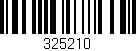 Código de barras (EAN, GTIN, SKU, ISBN): '325210'