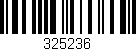 Código de barras (EAN, GTIN, SKU, ISBN): '325236'
