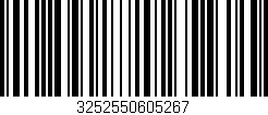 Código de barras (EAN, GTIN, SKU, ISBN): '3252550605267'